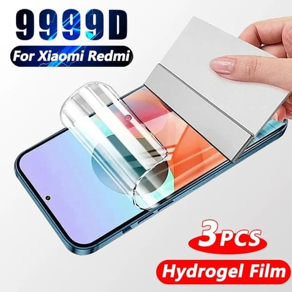 1-3 stk. hydrogelfilm kompatibel med Redmi Note 13 12 11 10 9 8 10S 9S Pro Max heldekkende skjermbeskytter, for Redmi Note 10 Pro, 3 stk. For Redmi Note 10Pro 3PCS