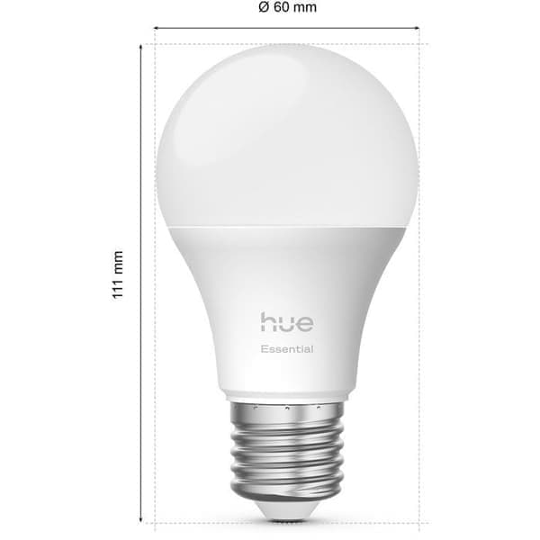 Lyspære, Philips Hue, Essential, A60, Hvitt og farget lys