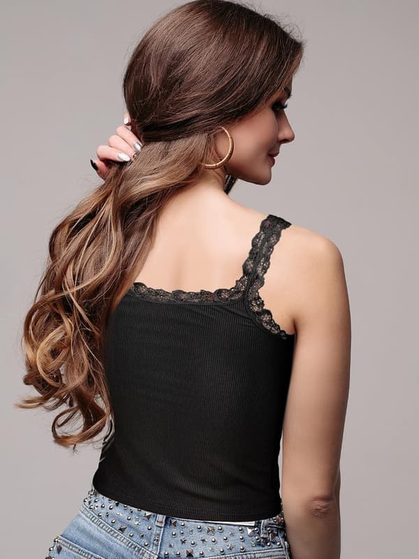 4-pak blonde camisole Cami blød behagelig undertrøje med stropper til piger i hvid, grå, kaffe, sort, stor