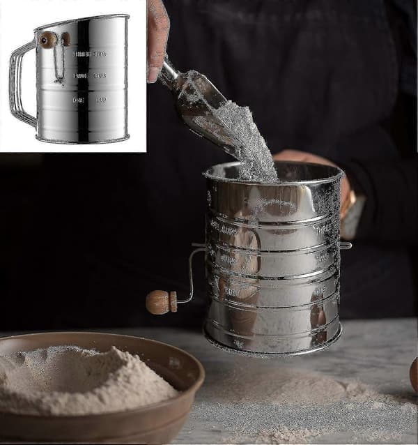 Melmelsikt i rustfritt stål, 3 kopper