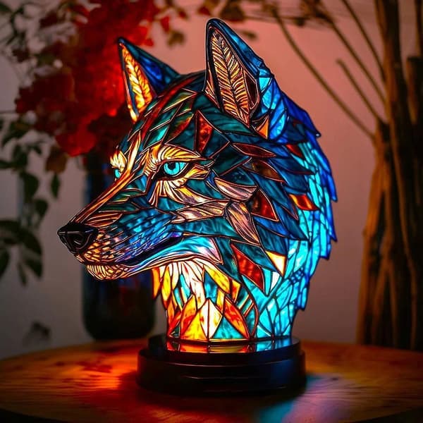 Fasjonabel dyrebordlampe Multifunksjonell trendy nattlampe for barnerom ugle owl