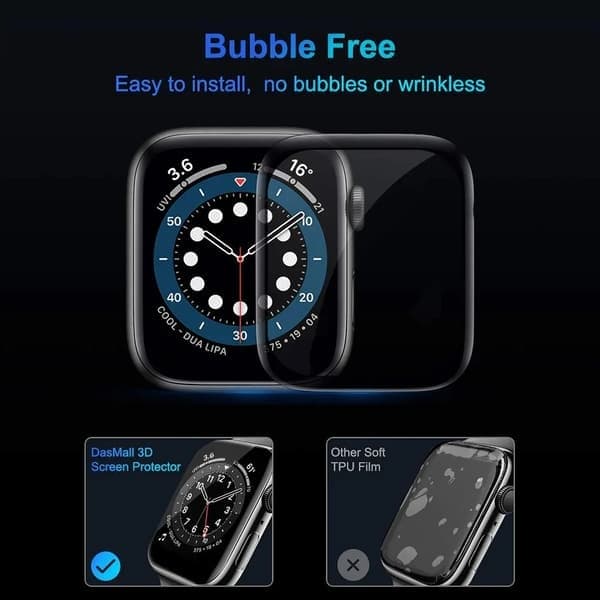 Näytönsuoja Apple Watch Series 9 8 7 45mm, komposiittikalvo 2 kpl Complex Film 2 PCS Series 9 8 7 45mm
