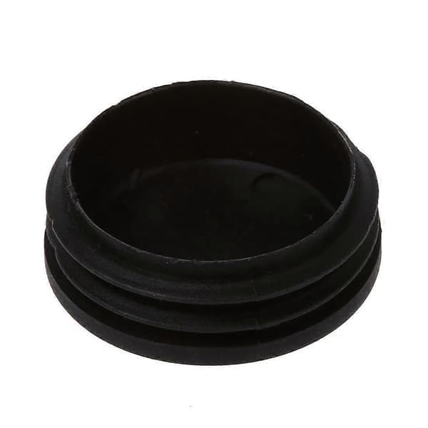 6 X Svarte Plast 50mm Diameter Runde Rørinnsatsplugger Beskyttelse