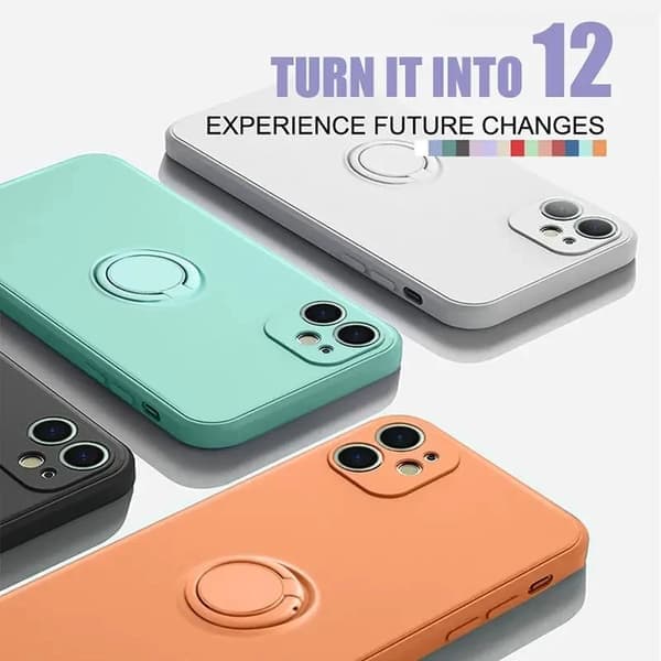Silikonecover til iPhone 12, Magnetisk, Stødsikkert, Gråt Gray For IPhone12