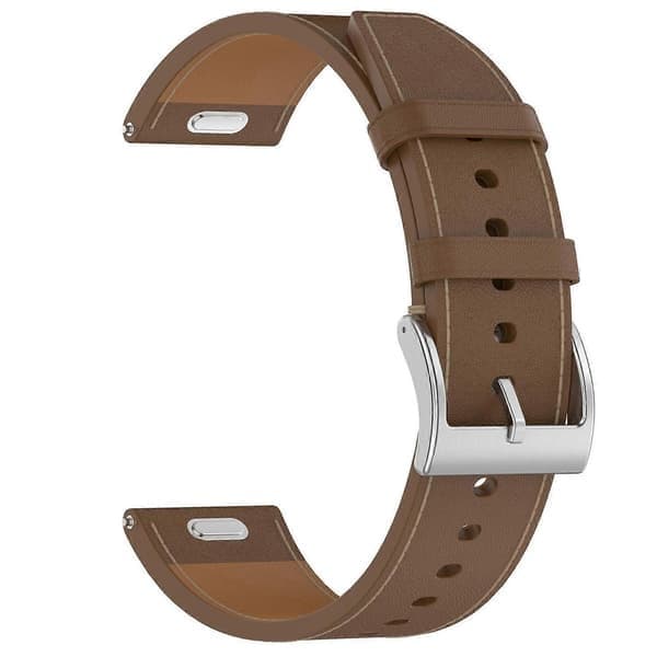 Läderarmband kompatibelt med Huawei Watch GT 5 46mm, Brun Brown