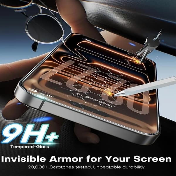 Karkaistu lasinen näytönsuoja iPhone 15 Pro Max -puhelimelle, teräväpiirto iPhone 15 Pro Max High Definition