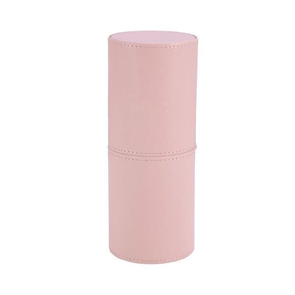 PU Læder Makeupbørsteholder Organizer Pink