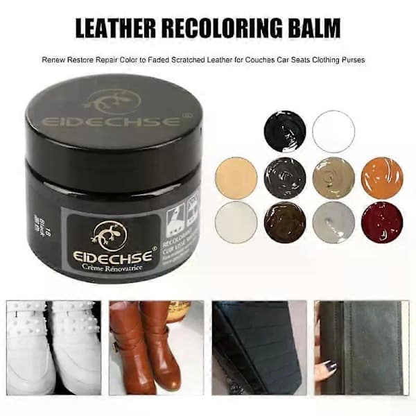 50 ml läderfärg billäderreparationsgel hem bilbarnstol läderfinish kompletterande renoveringspasta läderreparationsfärg vård vit 50 ml Whithe 50ml