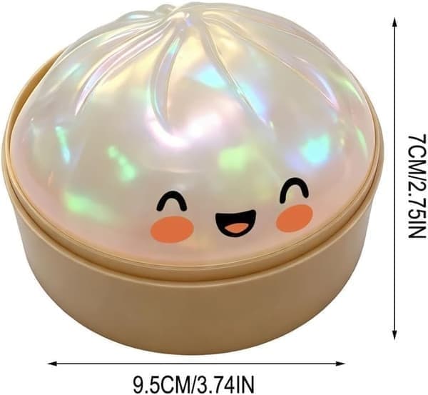 10 cm Jumbo Glitter Regnbue Dumpling Stressavlastende Sensorisk Leketøy med Dampboks, Sakte Stigende Dekompresjonsdumplings, Gradient Grønn gradient green