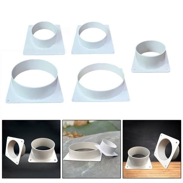 Ventilationskanal Rak Anslutningsfläns Plast Ventilationsrör Verktyg Ventilationskanalsanslutning (150