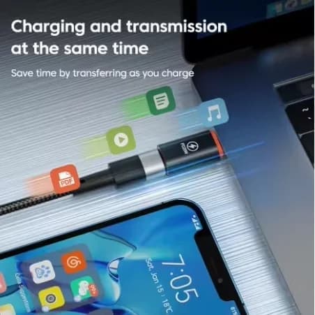 1-4 stk. PD20W USB Type-C til Lightning-ladeadapter, kompatibel med iOS Lightning-hann til Type-C-hunn-kontaktkonverter, 2 stk. blå 2Pcs Blue