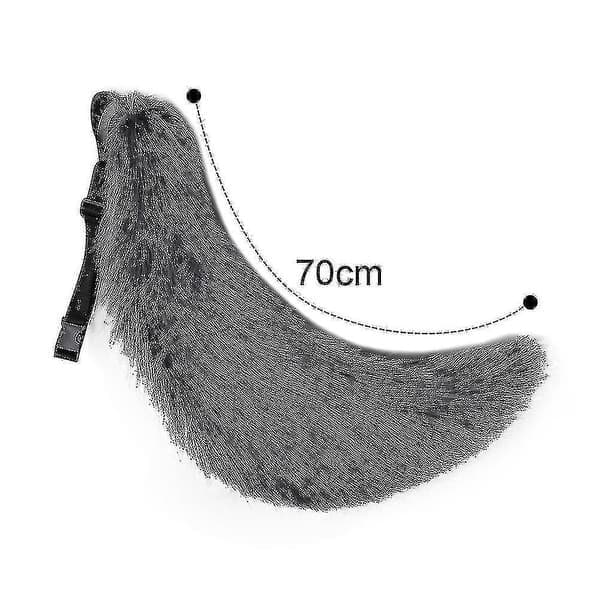 Faux Fur Dyrestor Hale Ræv Kat Hund Ulvehale Sæt Halloween Fest Kostume Tilbehør, Grå grey
