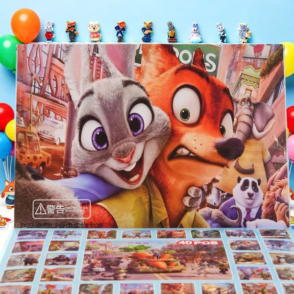 Zootopia Mystery Lucky Draw Box - 6 stk store mini-mysteriefigurer 6 pc Large Mini Mys