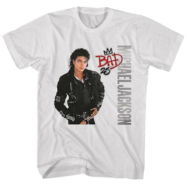 Michael Jackson T-skjorte Bad Album Art Michael Jackson Skjorte LL L
