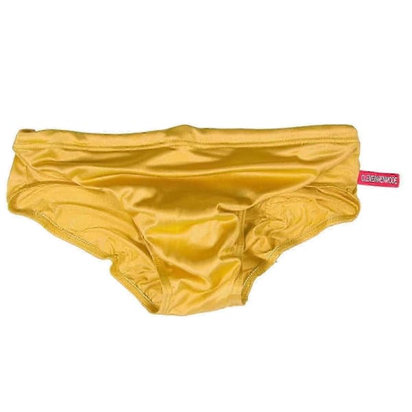 Badebukser for menn, sommer, bikini, stilige strandklær og badedrakter gold L