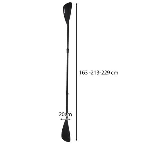 Paddel för SUP, hopfällbar / teleskopisk, 163-229 cm