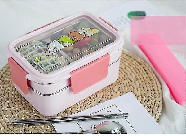 Matboks Bento Box. To-lags matboks Bento Box i rustfritt stål oppbevaring