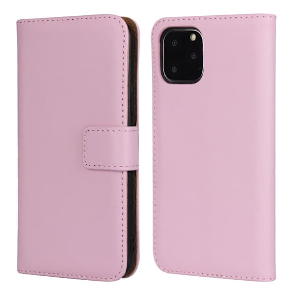 Wallet Case for iPhone 12/12 Pro/12 Pro Max/12 Mini/SE 2020/2022/3 – Rosa Lær Flip Cover, Kortholder Stativ Case 12 Pro Max pink 12 Pro Max