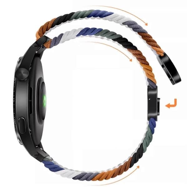 Kompatibel med Samsung Galaxy Fit3 Nylon Flettet Urrem