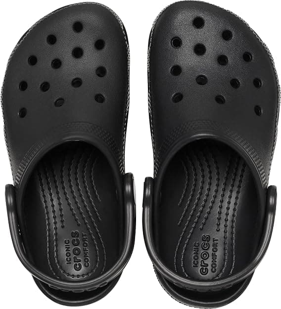 Crocs Klassiske Barnesko med Hull black M10/W12