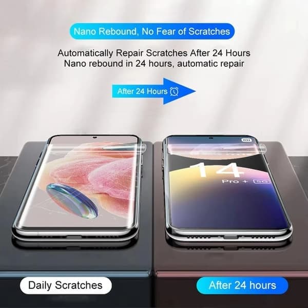 4 stk. hydrogelfilm kompatibel med Xiaomi Redmi Note 14 Pro Plus 13 12 11 skjermbeskytter Redmi A1 (A2) Plus, 4 stk. hydrogelfilmer Redmi A1 (A2) plus 4pcs hydrogel films