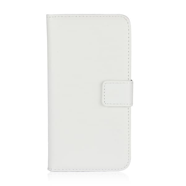 iPhone 7/8/SE (2020/2022), Äkta Läderfodral, Vit White Vit
