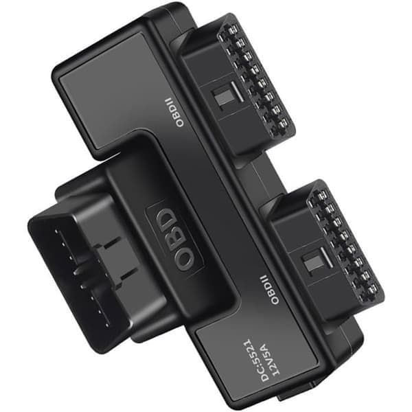 OBD2 16-bens OBD II Splitter med højhastigheds DC-transmissionsgrænseflade, 1 hanstik til 2 hunstik