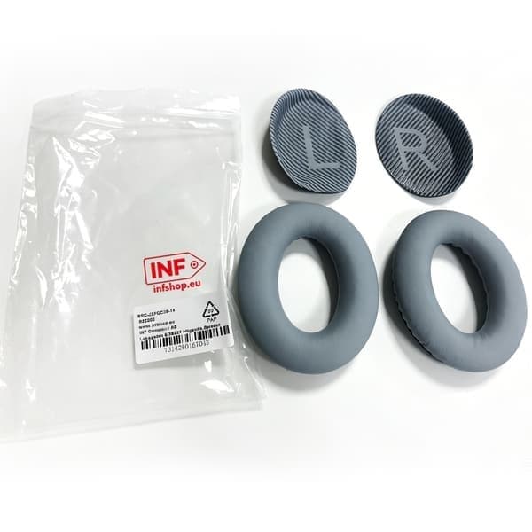 Öronkuddar för Bose QC35 I/II, QC25, QC15, QC 2 AE 2, AE 2i, AE 2w, SoundTrue, SoundLink Grå Grey