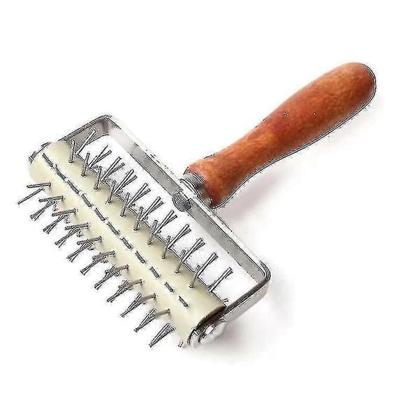 Deig Spiked Roller Wheel Brød Pai Pizza Pasta Hull Maker DIY Verktøy