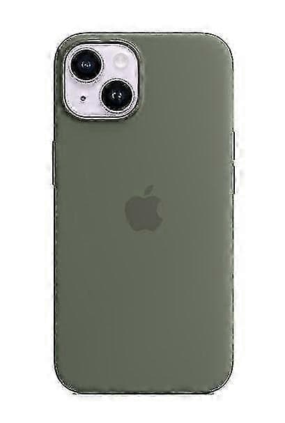 Silikonskal Kompatibelt med iPhone 14 - Mjuk Touch, Stötsäkert, Slimmat Skyddsskal Olive