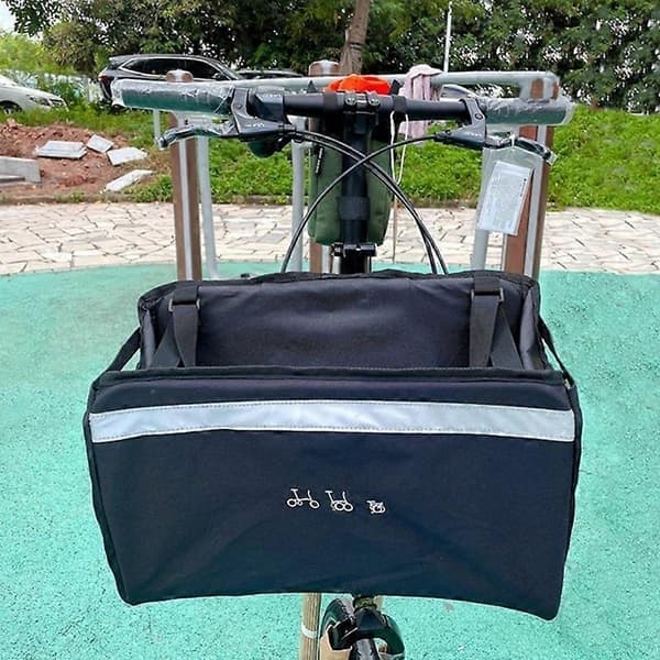 For Brompton/Birdy sammenleggbar sykkel frontveske kurv sykkelhode grønnsakskurv sykkeltilbehør