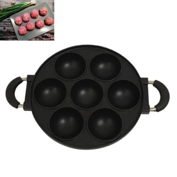 Stekeform, Kakeform i Støpejern, 7 Hull, Non-stick, 26 cm