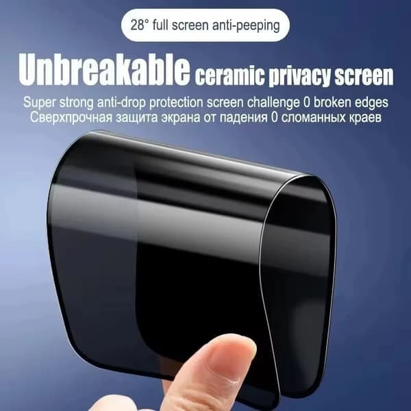 Skærmbeskyttelse til iPhone 14 Pro, Privacy, Mat, Keramisk film iPhone 14 Pro Ceramic Film