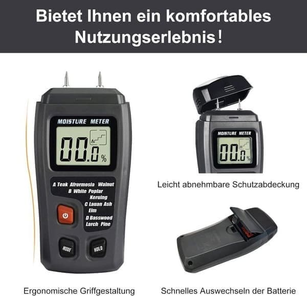 Fuktmåler for tre, Fuktmåler for ved, Fuktdetektor