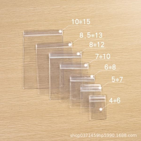 100 stk. selvforseglende lynlåsposer 100 stk. 6x8 cm, 100 stk. 6x8 cm 100pcs 6x8cm 100pcs 6x8cm