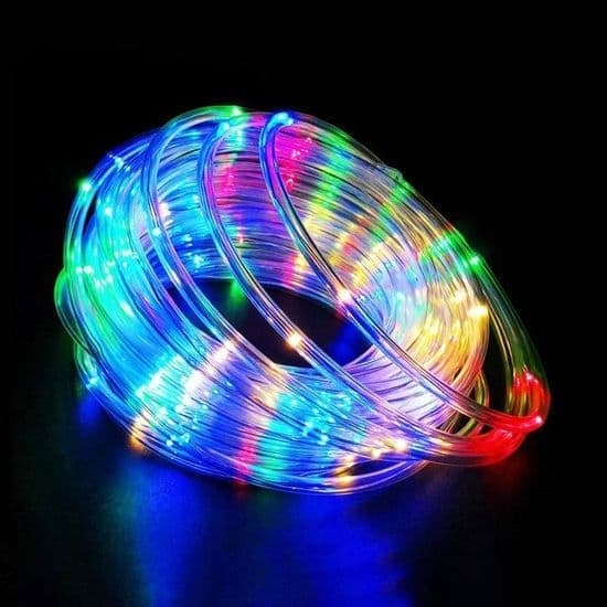 Solar Loop RGBW Lyslenke, Flerfarget, 200 LED 22m, IP68 Vanntett