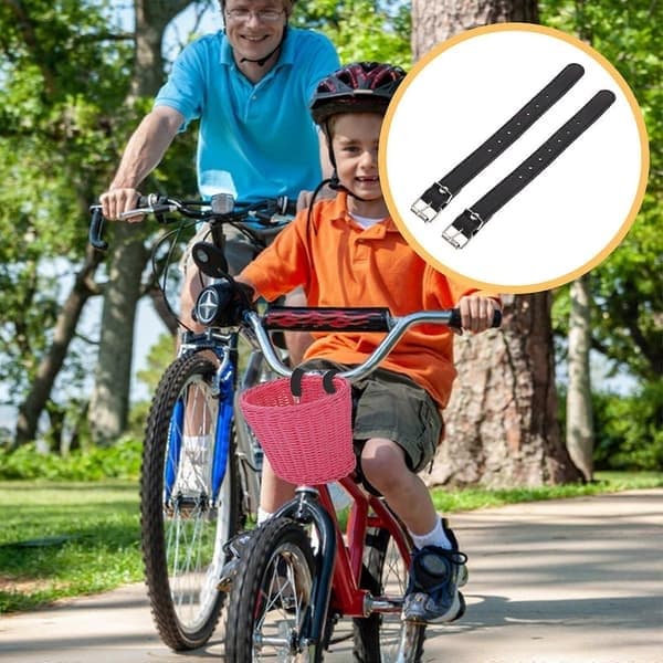 1 par sykkelkurv PU-stropper sykkelstropper kurvstropp sykkel frontkurv PU-stropper