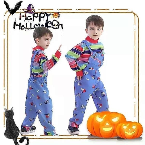 Småbarn Chucky Kostym Halloween Maskerad Unisex, Storlek S S