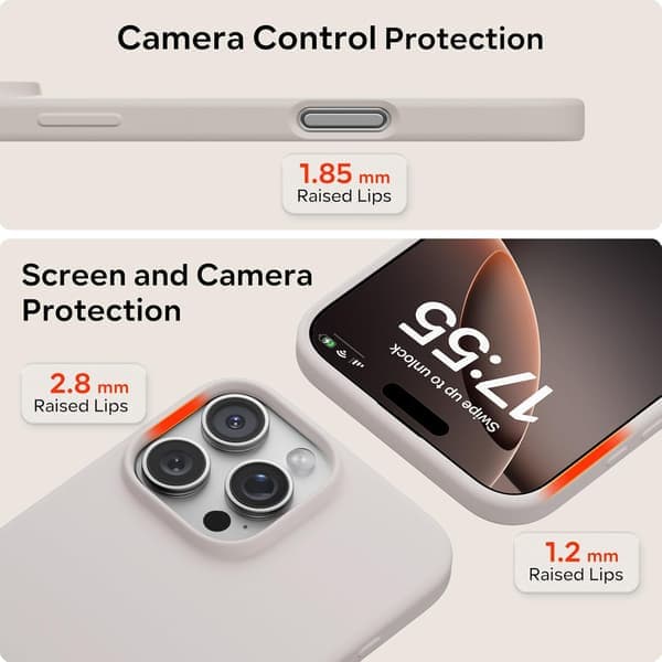 iPhone 16 Pro Deksel Flytende Silikon, Støtsikkert Deksel Kompatibelt med iPhone 16 Pro Deksel Mykt, Full Beskyttelse Deksel (Rosa) Rosa iPhone 16 Pro Pink iPhone 16 Pro