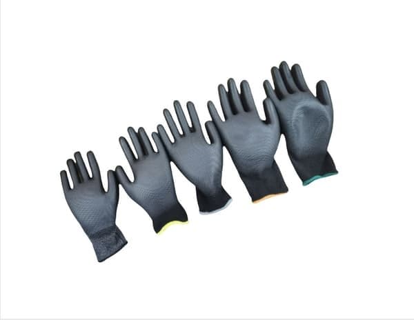 12 par antistatiske PU-belagte arbeidshansker XL