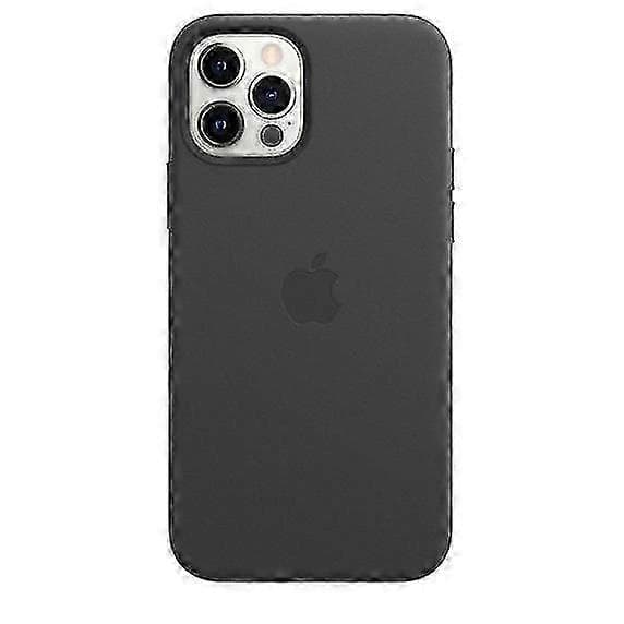 Läderfodral för iPhone 12/12 Pro Kompatibelt med MagSafe Slim Skyddande PU Läder Baksida Black