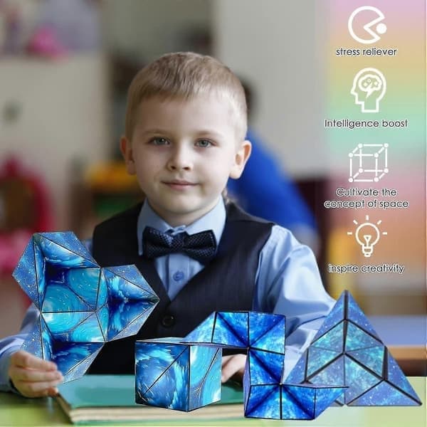 Magisk kube, magisk puslespillkube, transformerende kuber, magisk stjernekube, 3D-puslespill magiske kuber, speed cube, infinity cube, puslespill magisk kube