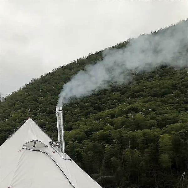 Skorstensrör i rostfritt stål, hållbart värmebeständigt vedspis campingkaminrör