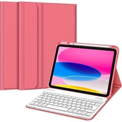 iPad-tangentbord (A16) 11:e generationen 11-tum 2025, iPad 10:e generationen 10,9-tum 2022, trådlöst Bluetooth AZERTY-tangentbord