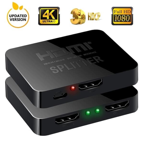2-porttinen HDMI-jakaja 1x2, 3D ja 4K