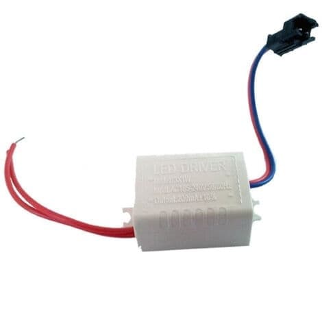 Innfelt Spotlight 1 LED 1w Mini Spot Kaldt Hvitt Lys + Hvit Driver