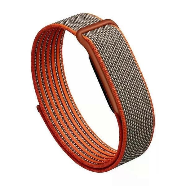 Justerbart sportarmband i nylon med elastisk ögla, orange orange