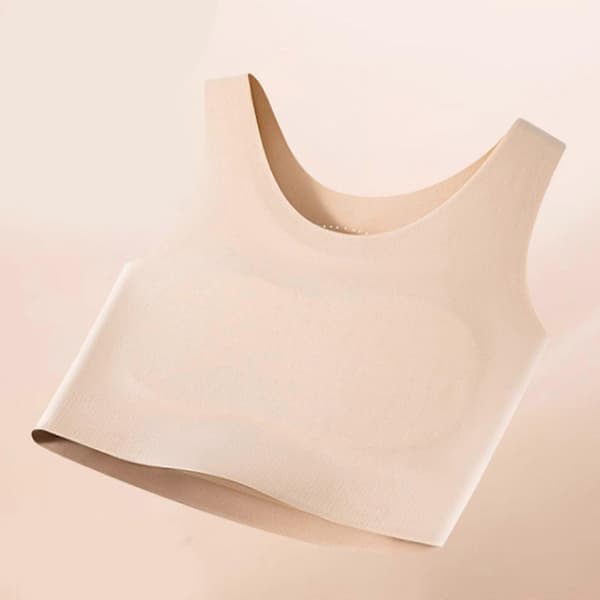Sømløs usynlig Bralette Brystbinder Transkønnet FTM Binder Åndbar Brystbinder BH til Store Bryster, Hudfarve, Størrelse M Skin foundation M
