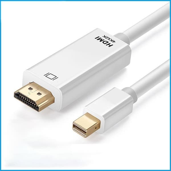 Mini DisplayPort til HDMI-adapterkabel 4Kx2K Hvit, 1,8m, Høyytelsesforbindelse for krystallklart bilde