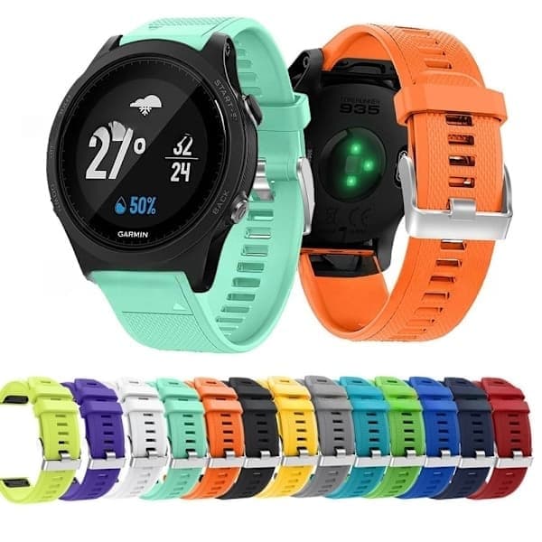 Silikonarmbånd Garmin Forerunner 935/945, Oransje oransje